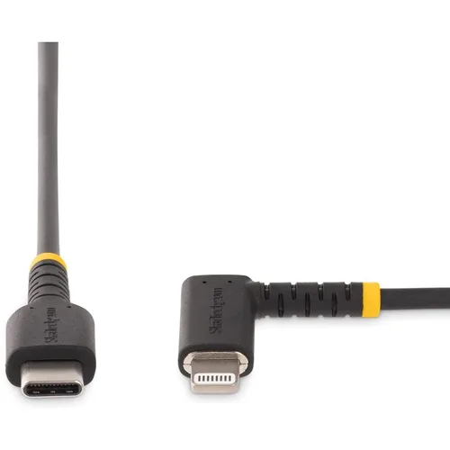 Vista 4 de StarTech - Cable USB-C a Lightning de 35.8 in, color negro en ángulo recto (RUSB2CLTMM1MR) Apple MFi Certified, USB 2.0, Type-C, iPhone, Male to