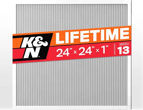Vista 9 de K&N Filtro de aire para horno HVAC de 24 x 24 x 1, dura toda la vida, lavable, Merv 8, el último filtro HVAC que comprarás, respira de forma segura