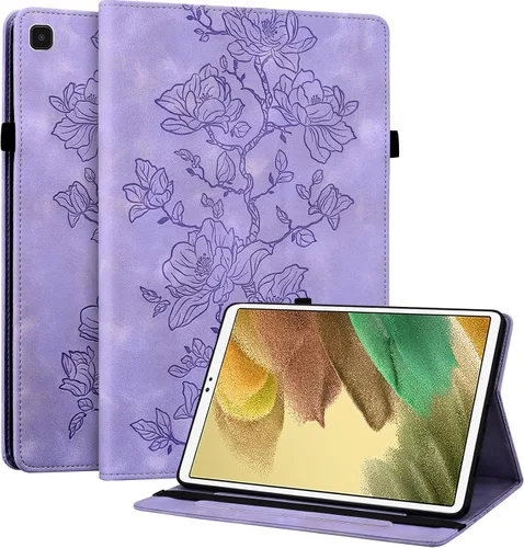 Vista 32 de Funda para Samsung Galaxy Tab S5e 10.5 2019 Modelo SM-T720/T725/T727, funda delgada de piel sintética con soporte multiángulo y soporte