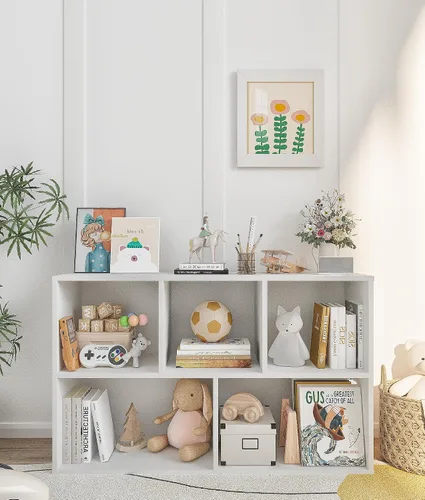 Vista 9 de Montessori - Estantería para libros, organizador de almacenamiento de juguetes para niños pequeños, para aula, sala de juegos, habitación de niños
