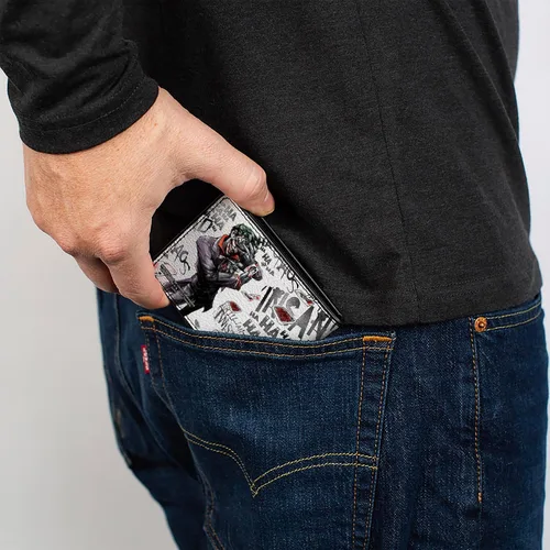 Vista 5 de Buckle-Down Billetera Joker Brillante-retorcido-loco-loco Psycho Posetarjetas Accesorio