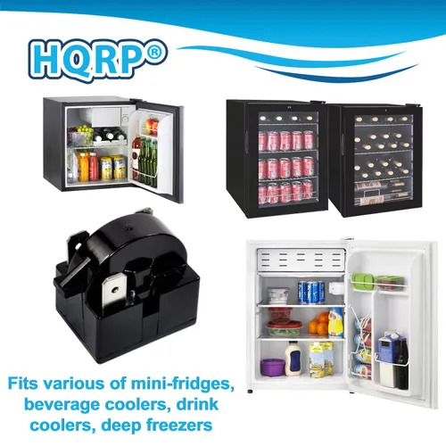 Vista 3 de HQRP Compresor 4.7 Ohm 3-Pin PTC Starter/Start Relay and Overload Kit Compatible con Mini Frigoríficos, Refrigeradores Compactos, Enfriadores