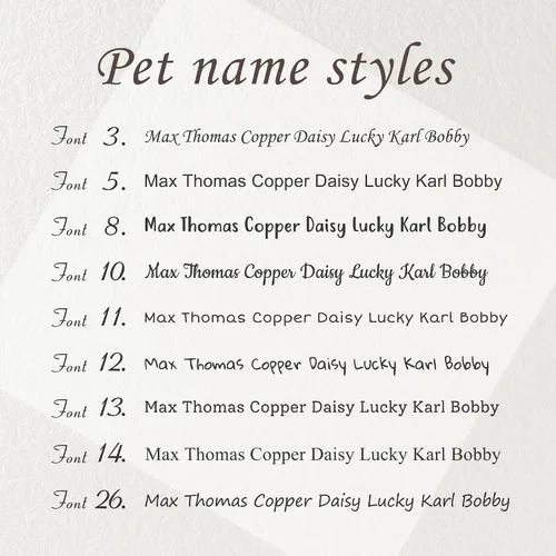 Vista 4 de Etiquetas de identificación para mascotas Anavia que se deslizan en silencio, S/M/L/XL, etiqueta de nombre para gatos y perros de acero inoxidable