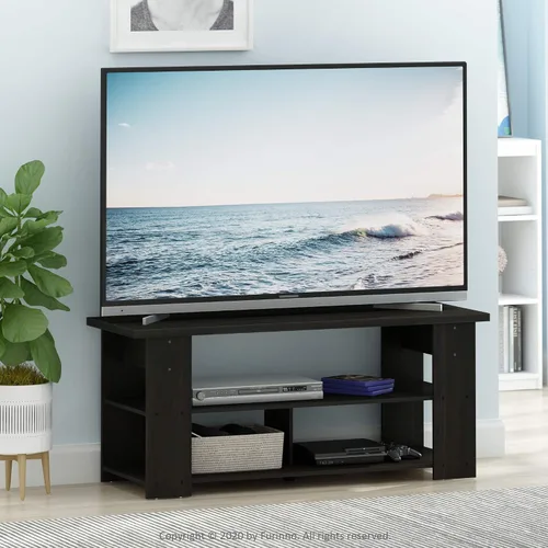 Vista 40 de Furinno 11191BK THE Centro de Entretenimiento Soporte para TV, Negro