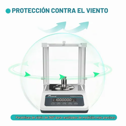 Vista 5 de JOANLAB FA1204N Balanza analítica, 0.1mg Calibración dual