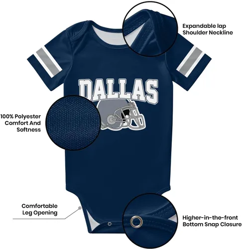 Vista 6 de OAOANS Baby Clothes Personalized Newborn Infant Apparel Baby Clothing Custom Name Number Sports 0-24 Months Boy Girl Gifts