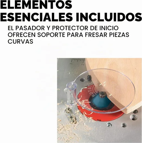 Vista 7 de BOSCH Kit combinado de herramientas de enrutador de madera 1617EVSPK con mesa de enrutador RA1171