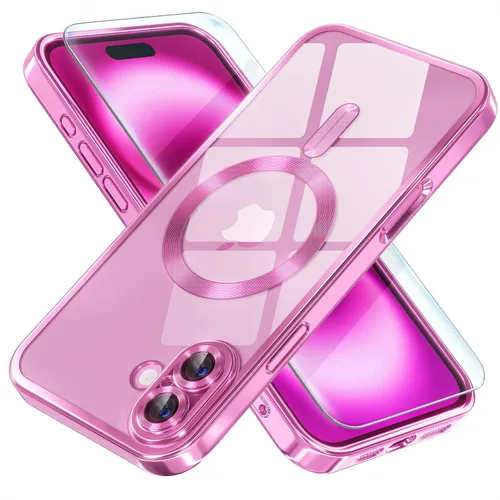 Vista 69 de Misea Funda magnética para iPhone 14 compatible con MagSafe [nunca amarillenta] [protección contra caídas de grado militar] protector completo