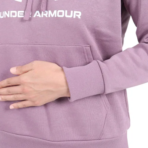 Vista 7 de Under Armour Sudadera con capucha Rival Fleece Big Logo para mujer