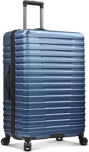 Vista 3 de U.S. Traveler Boren - Maleta de viaje de policarbonato resistente con 8 ruedas giratorias, asa de aluminio