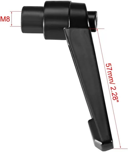 Vista 3 de uxcell M8 Mango Ajustable Palanca De Sujeción Rosca Botón Trinquete Hembra Roscado Stud 5 Pcs
