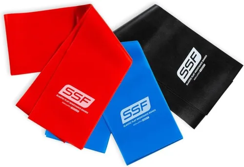 Vista 10 de Serious Steel Fitness Bandas de resistencia planas para entrenamiento y ejercicio de fuerza superior e inferior del cuerpo.