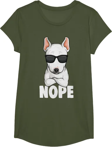 Vista 106 de Camiseta de perro Bull Terrier para niños y mujeres, Negro