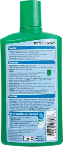 Vista 2 de Tetra Clarificador de agua de estanque, 16.9 onzas, trata 2, 500 galones