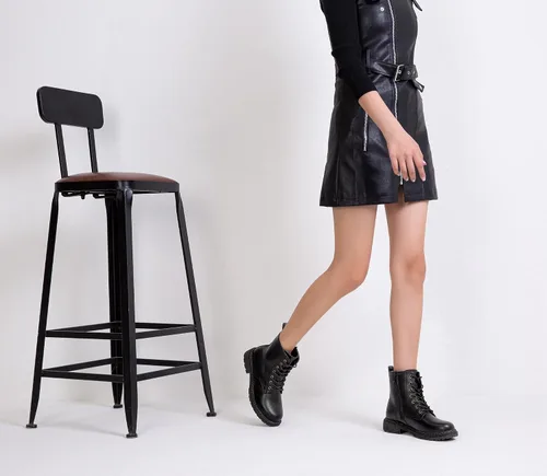 Vista 6 de Vepose Botines de combate clásicos con cordones 962223 para mujer