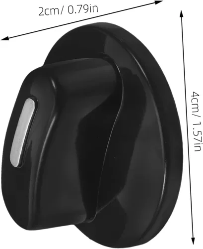 Vista 2 de 2 perillas de control en forma de D para ollas a presión eléctricas, hornos y electrodomésticos, diseño ergonómico para un fácil manejo e