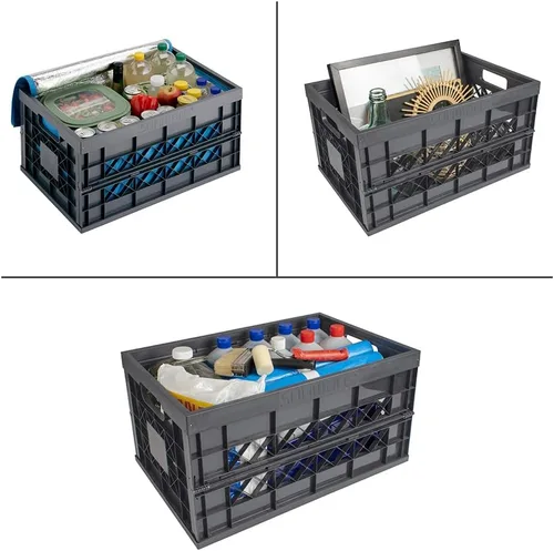 Vista 5 de Sunware Caja plegable cuadrada resistente, tamaño único