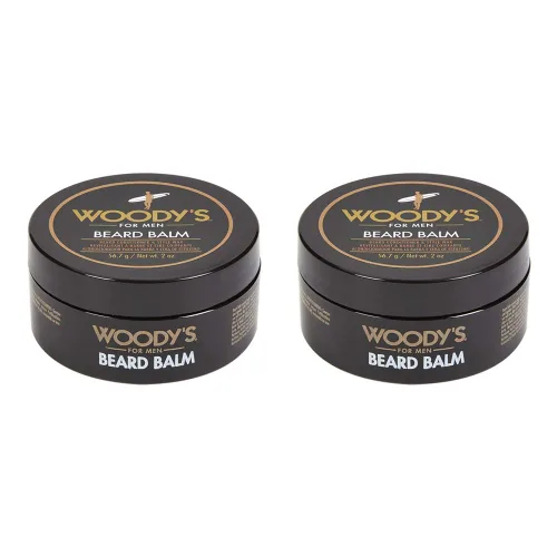 Vista 7 de Woody's Bálsamo para barba 2 en 1 para hombres – Suavizante de barba para hombres y cera de estilo, acondicionador e hidratante de cera de abeja