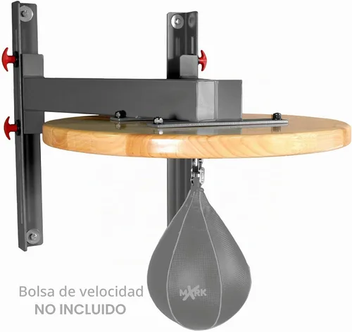 Vista 2 de XMARK Plataforma profesional de bolsa de velocidad ajustable, boxeo de montaje en pared y tablero de bolsa de velocidad MMA para entrenamiento