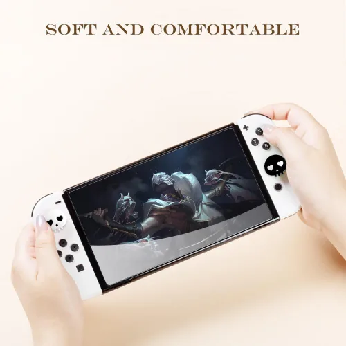 Vista 4 de PERFECTSIGHT Empuñaduras para el pulgar, bonitas tapas de Halloween para Nintendo SwitchSwitch LiteSwitch OLED, 4 piezas de cubierta de botón