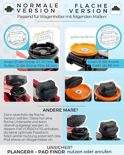 Vista 6 de PLANGER® - Almohadilla Diamante - Almohadilla de goma para gato para Mercedes Benz (marcas especiales de AUTOMÓVILES de Alemania) Gato