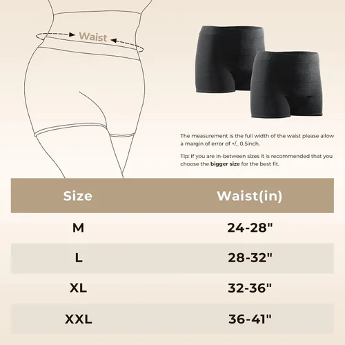 Vista 4 de CARER Healthcare Incontinence Pregnancy 4 PCS Ropa Interior de Malla Posparto Imprescindible Hospital Proporciona Cintura Alta Transpirable Panties