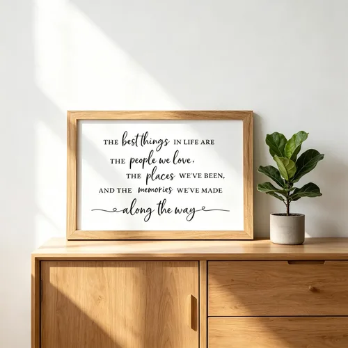 Vista 2 de CHDITB La mejor cosa de la vida, placa de madera enmarcada (40,6 cm × 27,9 cm), letrero de madera para pared y mesa con citas de versículos bíblicos
