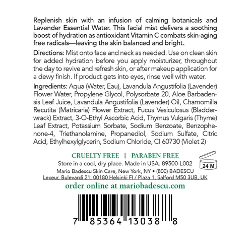 Vista 10 de Mario Badescu Spray facial Duo – Incluye aloe, manzanilla y lavanda PLUS aloe, pepino y tóner de té verde para cara, cuello o cabello – Bruma facial