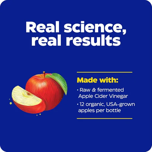 Vista 6 de Enzymedica Suplemento de vinagre de sidra de manzana para mujeres y hombres, gomitas de vinagre de sidra de manzana con madre, 1000 mcg de vitamina