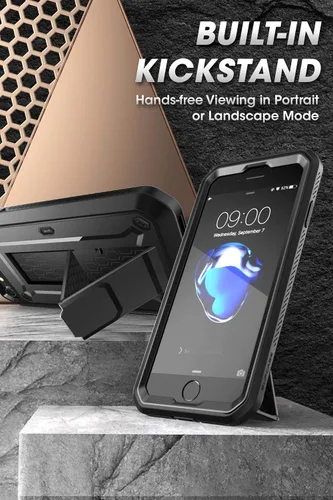 Vista 3 de SUPCASE Funda resistente para iPhone SE de 3ª generación, iPhone SE de 2ª generación, iPhone 7, iPhone 8 (Unicorn Beetle Pro), con protector