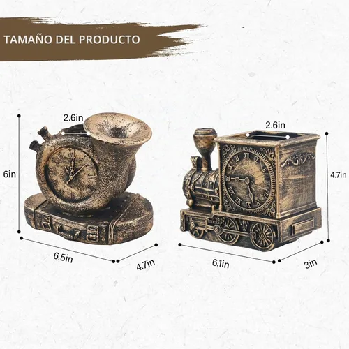 Vista 5 de Macetas de suculentas de estilo retro con drenaje, maceta para interior/exterior, macetas nostálgicas de cactus/bonsai para decoración del hogar