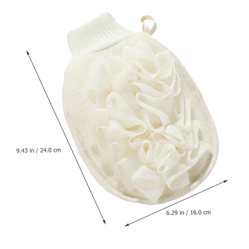 Vista 5 de Toalla de baño, toallas de masaje, puf de malla, paño japonés, guante coreano, toalla exfoliante, guante de baño, guante exfoliante, paño de lavado