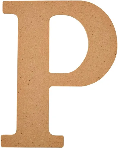 Vista 24 de Plaid Letra de madera sin terminar, superficie de madera de 5" perfecta para proyectos de bricolaje, artes y manualidades, 63572