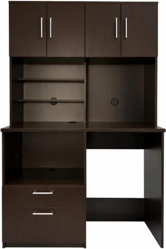 Vista 12 de BREAKtime Gabinete de estación de café con mini nevera y espacio para microondas, cocina comercial para sala de descanso, totalmente montado, 48