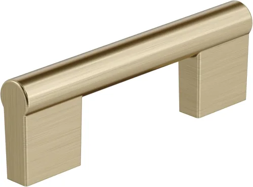 Vista 58 de Amerock Versa 3-3/4 pulgadas (96 mm) de centro a centro Bronce champán Manija de gabinete - paquete de 10 unidades Champagne bronce