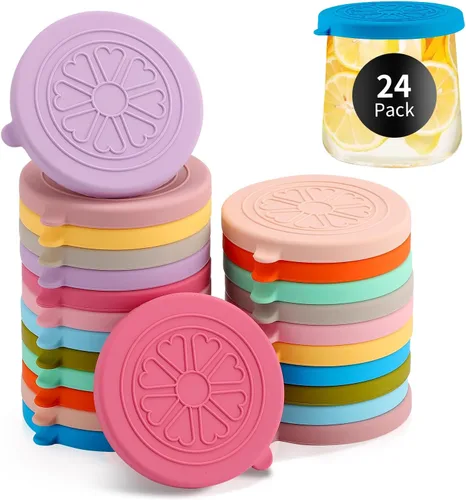 Vista 12 de Oui - Tapas de silicona para tarros de yogurt, cubiertas para tarros de vidrio de yogur Oui de 5 onzas, perfectas para botellas de yogur Oui