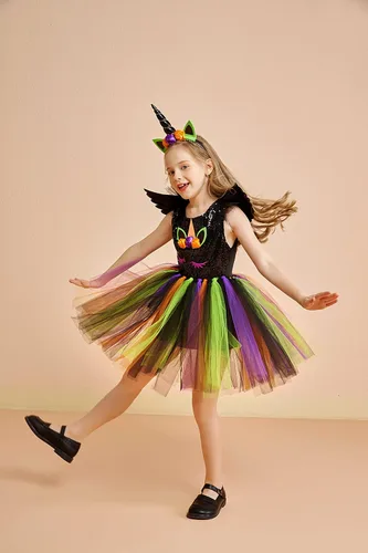 Vista 2 de Unicorn Costume For Girls 4 6 Dress Up Clothes For Little Girls Unicorn Dresses For Girls Unicorn Halloween Costume