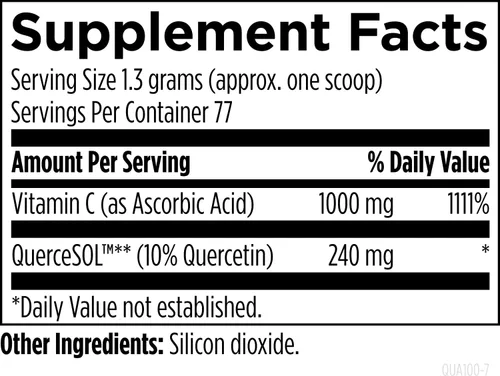 Vista 3 de Designs for Health Quercetina-ascorbato en polvo - Suplemento QuerceSOL™ de 240 mg - Vitamina C para ayudar a apoyar la respuesta normal