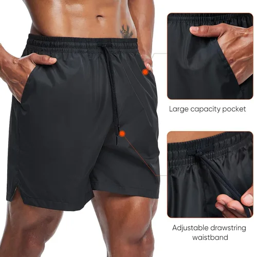 Vista 6 de HOTSUIT Mens Sauna Shorts Sweat Sauna Pants Gym Exercise Sweat Sauna Suit Workout Shorts