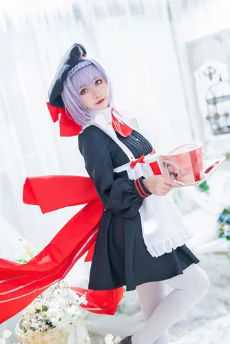 Vista 3 de Wolancy Genshin Impact Noelle Hu Tao Venti - Disfraz de Halloween para mujer