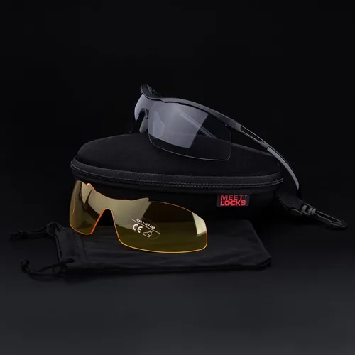 Vista 8 de MEETLOCKS Gafas de sol deportivas resistentes a los arañazos con marco TR90 elástico