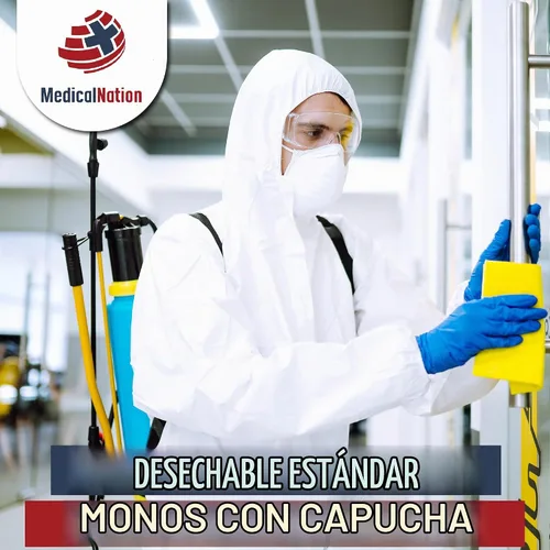 Vista 7 de Medical Nation Hazmat Suits Disposable 25 Pack Hooded, Heavy Duty, Breathable Disposable Coverall, Painter Suit 9 Sizes
