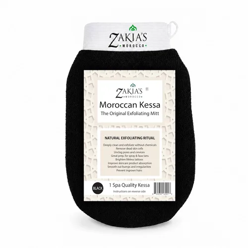 Vista 16 de Guantes exfoliantes originales Kessa, paquete económico (2 unidades), color beige, microdermoabrasión en casa, elimina la piel muerta no deseada