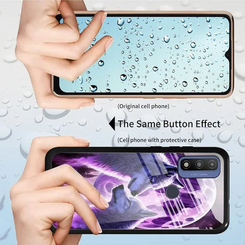 Vista 386 de Funda para Motorola Moto G Stylus 5G 2021 de vidrio templado, funda negra con diseño de mujer negra africana para mujeres y hombres, antiarañazos, a