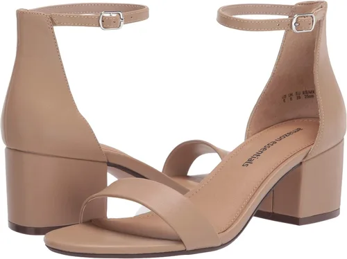 Vista 7 de Tienda Essentials - Sandalias de tacón con dos correas para mujer