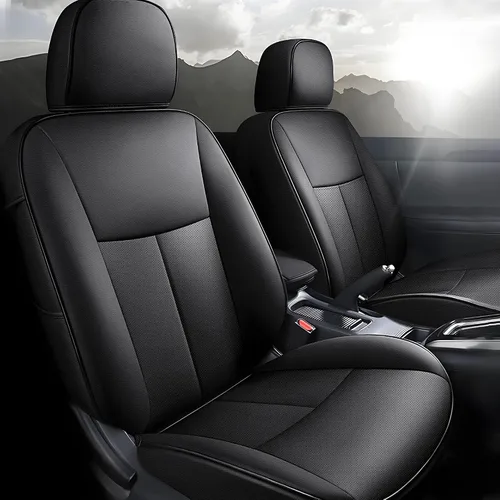 Vista 21 de Seat Covers for Mazda 3 2014 2015 2016 2017 2018 Custom Fit,Faux Leather Waterproof AirbagCompatible Car Seat Cover Full Set Black