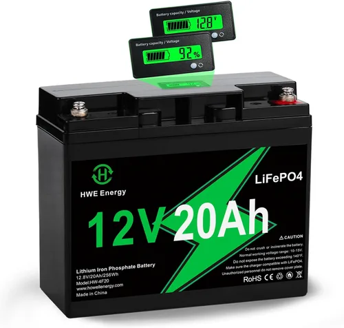 Vista 13 de Batería de litio recargable de 12 V 5 Ah, más de 4000 ciclo profundo LiFePO4 12 voltios 5 amperios batería de repuesto para Liftmaster 485LM