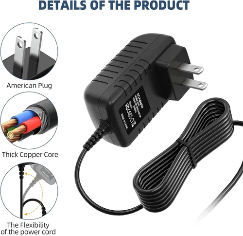 Vista 3 de Adaptador de CA DC para Proform 620 E PFEL649152 Cable de alimentación elíptica Cable de alimentación PS Cargador de batería para el hogar PSU
