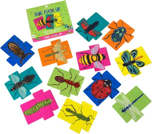 Vista 2 de Talking Tables Divertido juego familiar de puré de insectos para niños, diseños inspirados en insectos, mezcla y combina bichos, desafío