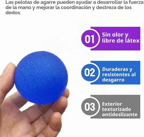 Vista 4 de 3 bolas de gel de resistencia múltiple para aliviar el estrés de la mano, dedo, muñeca, ejercicio, músculos, entrenamiento de artritis
